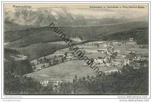 Brückenberg mit Teichränder und Prinz Heinrich-Baude ca. 1910