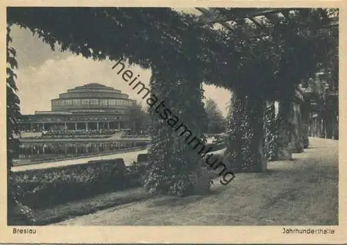 Breslau - Jahrhunderthalle - AK-Grossformat - Verlag Geyer & Co. Breslau