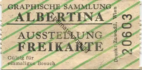 Österreich - Graphische Sammlung Albertina - Eintrittskarte