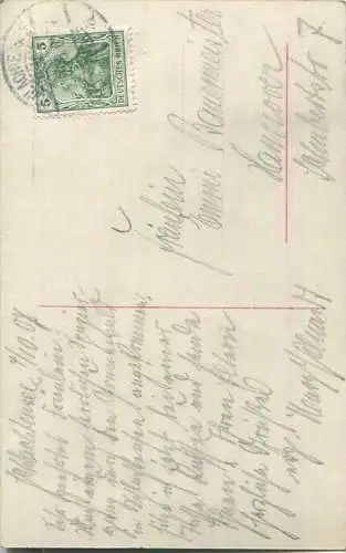 Frau mit Hut - Hutmode - Zigarette - handcoloriert