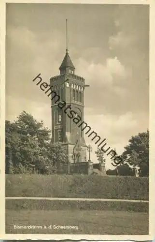 Scheersberg - Bismarckturm - Foto-Ansichtskarte - Verlag Foto-Remmer Langballig - Serie Das schöne Angeln