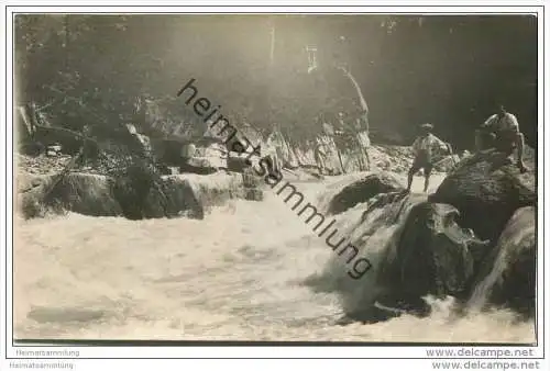 In den Schöllenen - Foto-AK ca. 1910