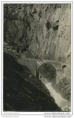 Teufelsbrücke mit Schöllenen - Foto-AK