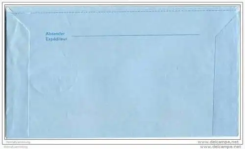 Privatganzsache Bund Luftpostleichtbrief - Privatfaltbrief PF9 - Europäisches Denkmalschutzjahr 1975 - gestempelt 1975