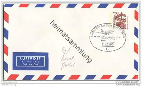 Privatganzsache Bund Luftpost - Privatumschlag PU68 - gestempelt 1975