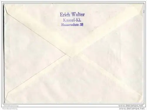 Brief mit 7 Pfg. Nürnberger Bote - gelaufen 1962 nach Kassel - Sonderumschlag 80 Jahre Verein für Briefmarkenkunde