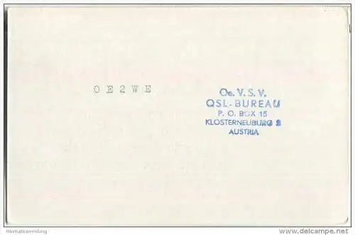 QSL - QTH - Funkkarte - EA4EF - Espana - Madrid - 1955