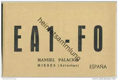 QSL - QTH - Funkkarte - EA1FO - Espana - Mieres (Asturias) - 1955