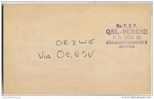QSL - QTH - Funkkarte - W3ORU - USA - Pennsylvania - Philadelphia - 1958