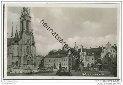 Mylau - Marktplatz - Foto-AK