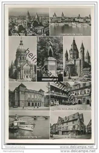 Mainz - Fotokarte 30er Jahre - Aufnahmen von Rolf Kellner Karlsruhe