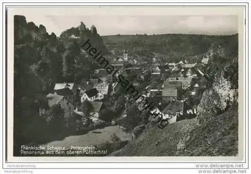 91278 Pottenstein - Püttlachtal - Foto-AK 30er Jahre