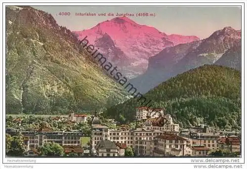 Interlaken und die Jungfrau ca. 1910