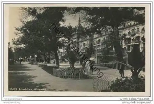 Interlaken - Höheweg 1925 - Foto-AK