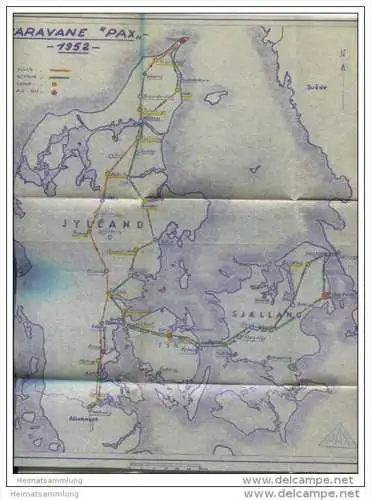 Caravane PAX 1952 DANMARK 17-7 - 18-8 1952