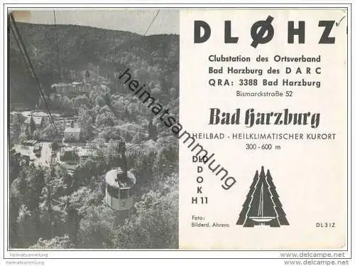 QSL - Funkkarte - DL0HZ - Bad Harzburg - 1969