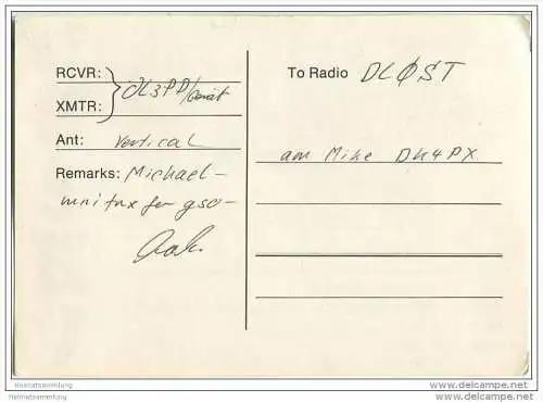 QSL - Funkkarte - DL1HV - Ortenberg - 1969