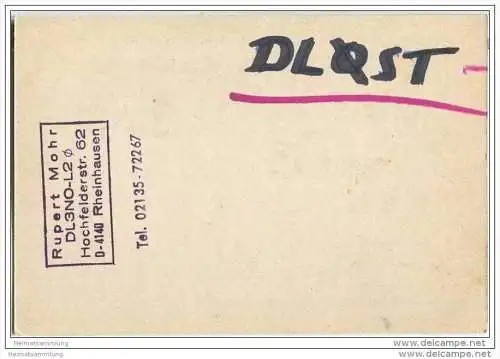 QSL - Funkkarte - DL3NO - Rheinhausen - 1969