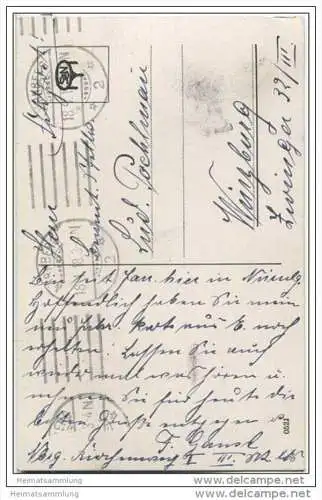 Junge mit Blumen - Feldpost