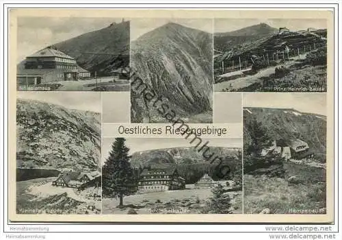 Schlesierhaus - Östliches Riesengebirge - Kleine Teichbaude - Schlingelbaude - Hampelbaude - Prinz-Heinrich-Baude