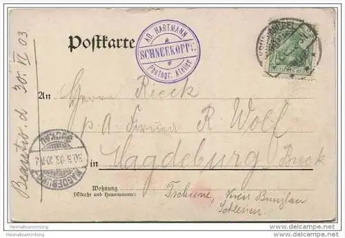 Schneekoppe mit Riesenbaude - Verlag Ad. Hartmann Schneekoppe