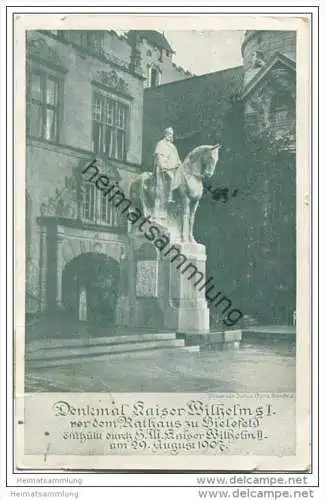 Bielefeld - Denkmal Kaiser Wilhelm I. vor dem Rathaus