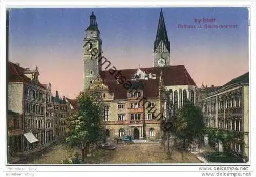 Ingolstadt - Rathaus und Gouvernement - Feldpost