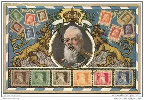 Adel - Briefmarken - Bayern - blanko gestempelt 1911