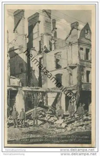 Eydtkuhnen - Zerstörtes Geschäftshaus