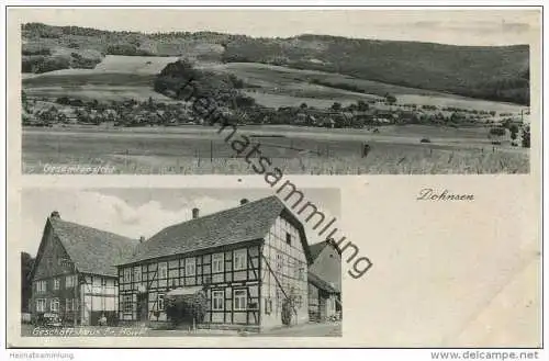 Dohnsen (Halle) - Gesamtansicht - Geschäftshaus Fr. Höwel - Verlag Erich Baxmann Hildesheim