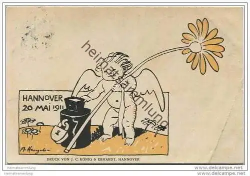 Hannover - Blumentag 20. Mai 1911 - signiert Adolf Hengeler