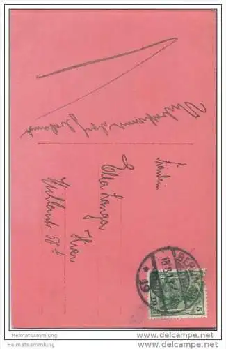 Frau - Karte ganz in rot - P R Photorotatlon 415 / 2