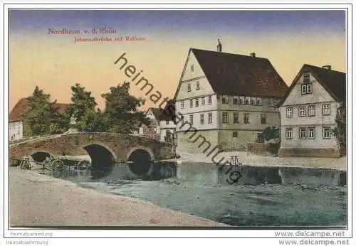 Nordheim vor der Rhön - Johannisbrücke mit Rathaus