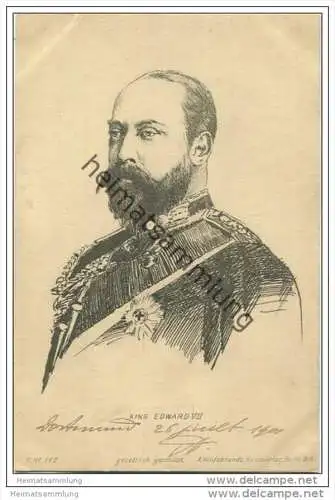 Grossbritannien - King Edward VII. - Künstlerkarte 1902