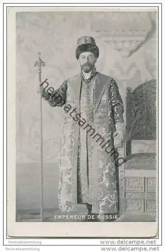 Russland - Empereur de Russie - Russischer Kaiser - Zar Nikolaus II.