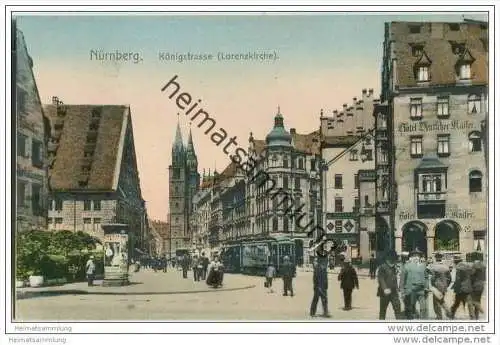Nürnberg - Königstrasse - Lorenzkirche