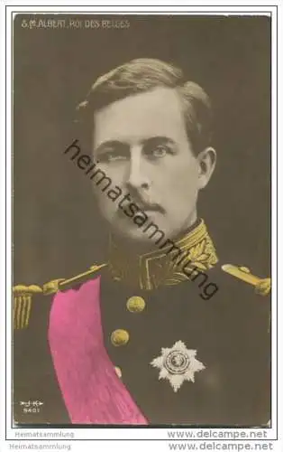 Belgien - S. M. Albert Roi des Belges - beschrieben 1913
