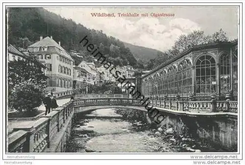 Wildbad - Trinkhalle mit Olgastrasse