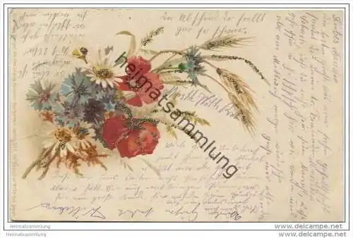 Feldblumenstrauss - Korn - Kornblumen - Mohn