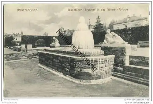 Baden-Baden - Josephinen-Brunnen in der Gönner-Anlage