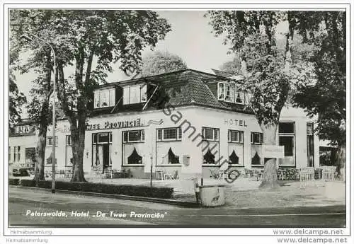 Paterswolde - Hotel De Twee Provincien - Foto-AK 60er Jahre