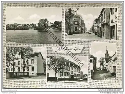 Raunheim - Mainzer Strasse - Maingasse - Foto-AK Grossformat 60er Jahre