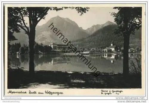 Alpenseebad Strobl - Wolfgangsee - Foto-AK 50er Jahre