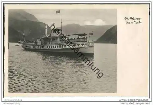 Achensee - Stadt Innsbruck Fahrgastschiff - Foto-AK