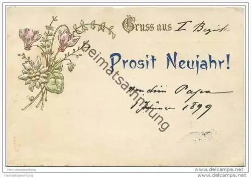 Prosit Neujahr - Prägedruck