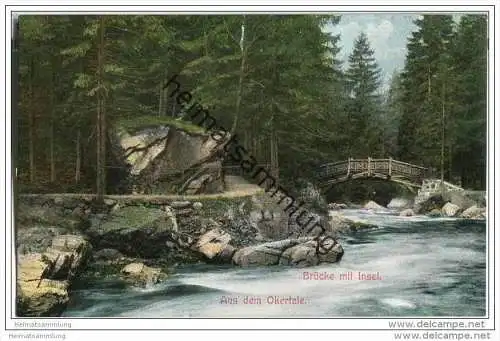 Okertal - Brücke mit Insel