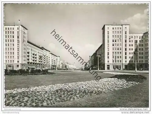 Berlin-Mitte - Stalinallee (Frankfurter Allee) - Foto-AK Grossformat