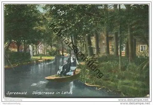 Lehde - Dorfstrasse in Lehde ca. 1910