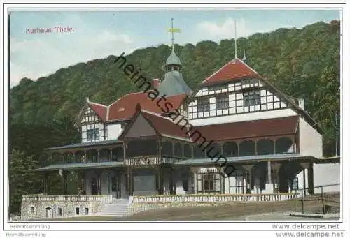 Thale - Kurhaus - Neue Eisenbahnlinie Quedlinburg Blankenburg Thale