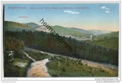 Friedrichroda - Blick von der Hubertusbank auf Rödichen und Schnepfenthal